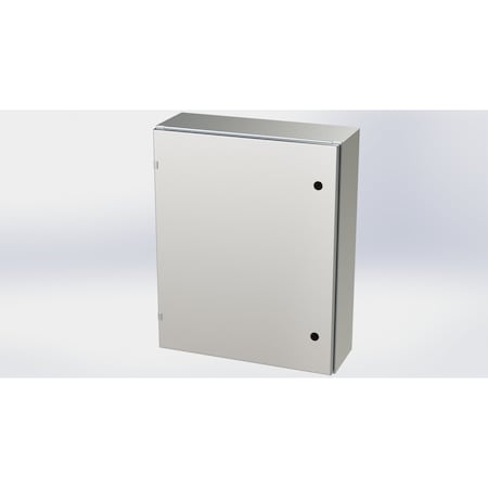 Saginaw Control & Engineering 1/4 Turn Latch Electrical Enclosures, 30 in H, 8 in D, 24 in W, NEMA 3R, 4, 4X, 12, 13 SCE-30EL2408SS6LP
